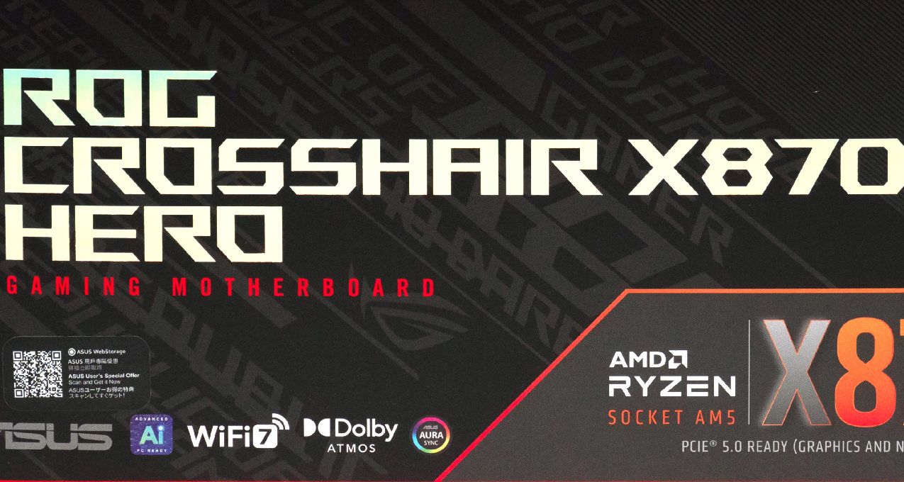 最高端的X870E主板之一，華碩ROG CROSSHAIR X870E Hero首發評測！