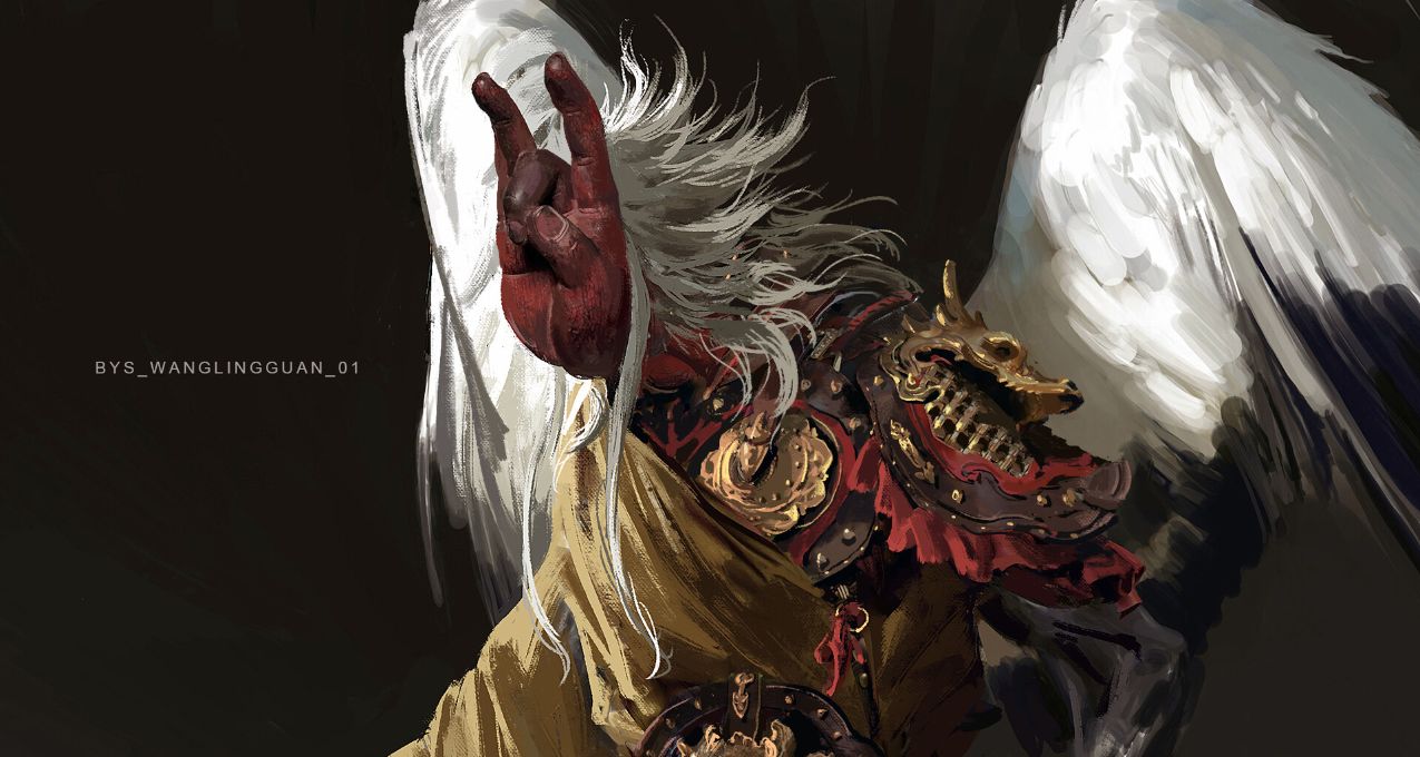 王灵官，广目、多闻天王等原画发布，《黑神话：悟空》原画更新。