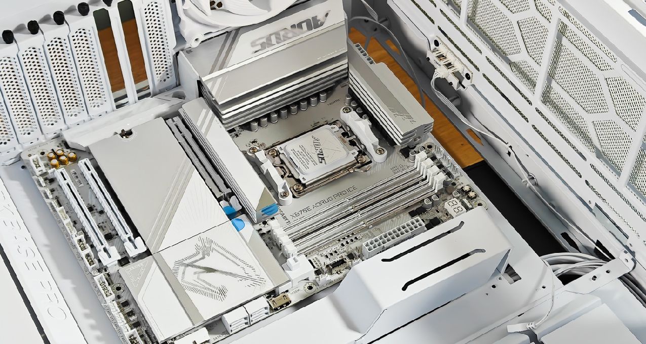 漂亮得不像实力派,技嘉X870E AORUS PRO ICE电竞冰雕主板开箱测试