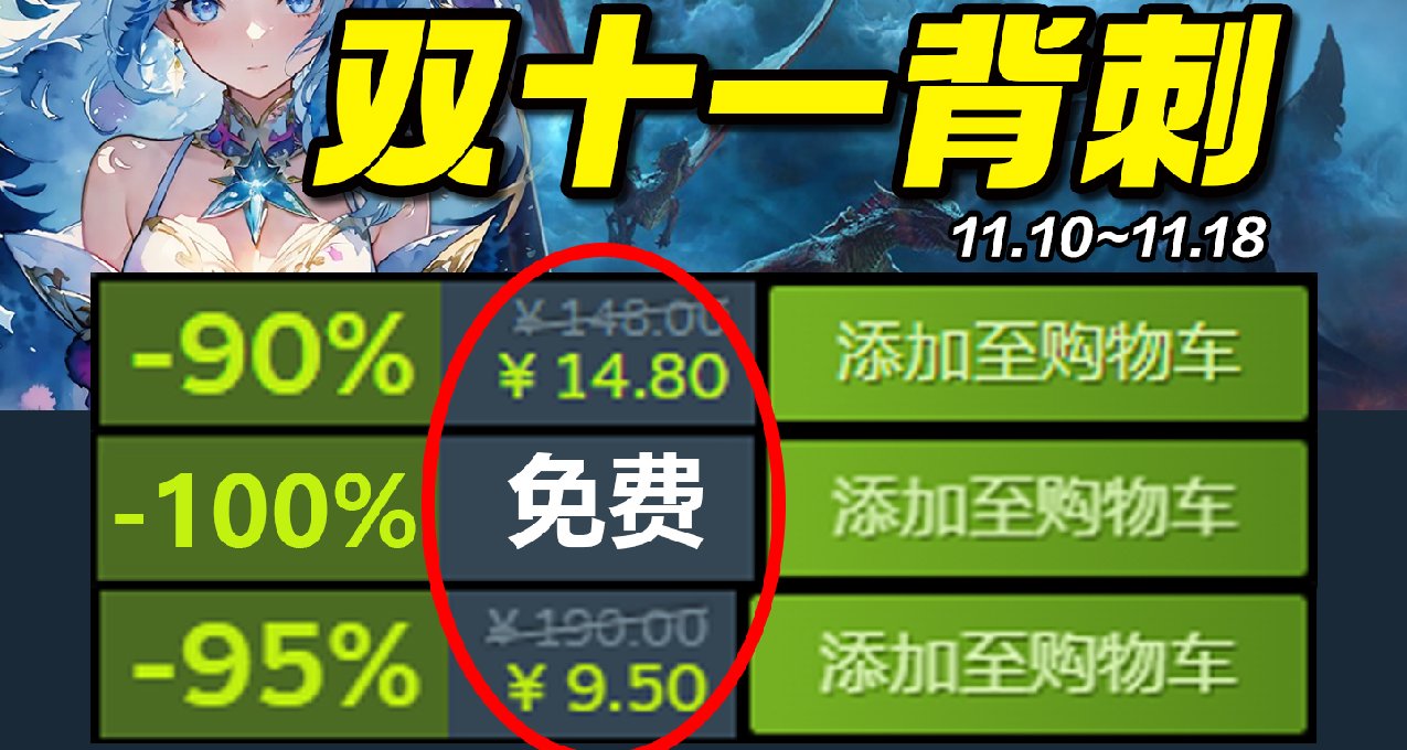 雙十一來了！G胖含淚刷出新史低背刺！【Steam每週史低遊戲】11.11