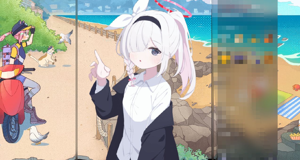 【免費動態人物展櫃分享（第20期】普拉納+夏季背景+黑色通用