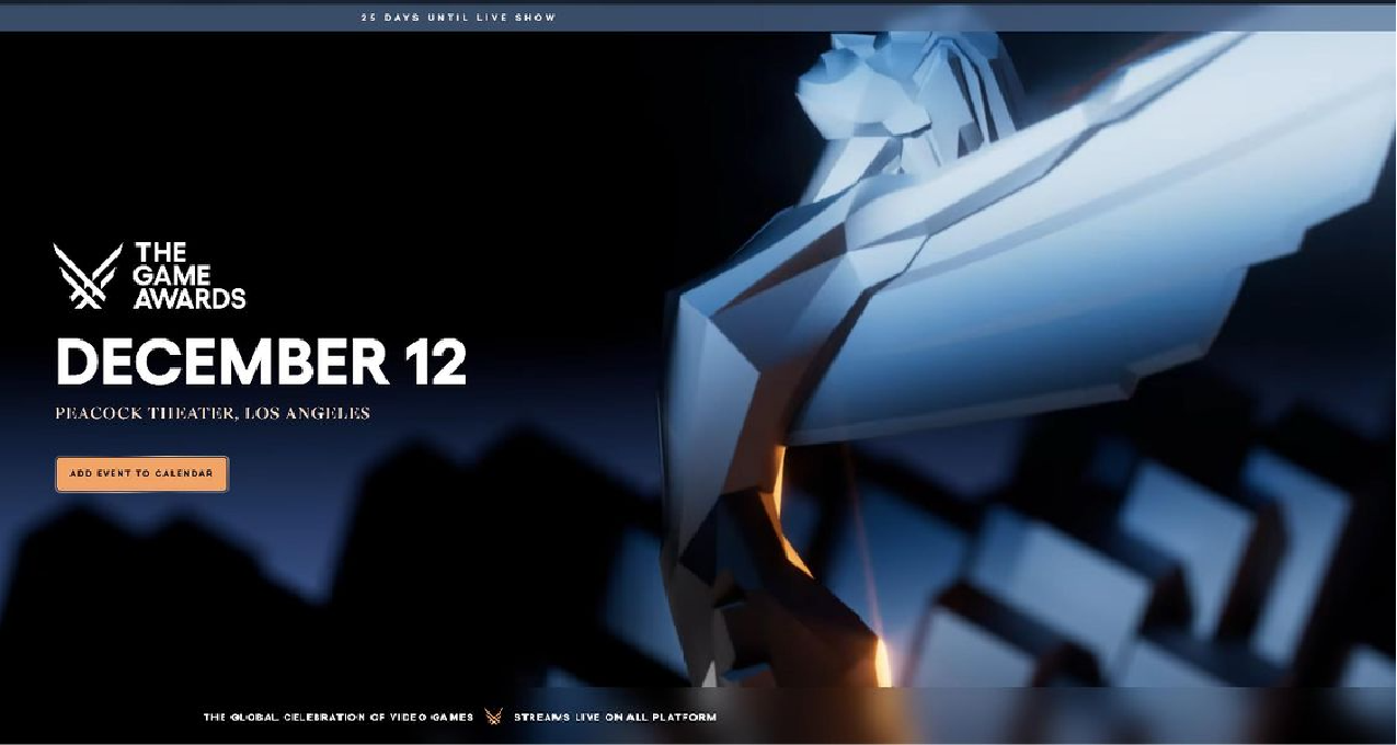 TGA 2024“玩家之聲”獎項將於12月2日正式開啓