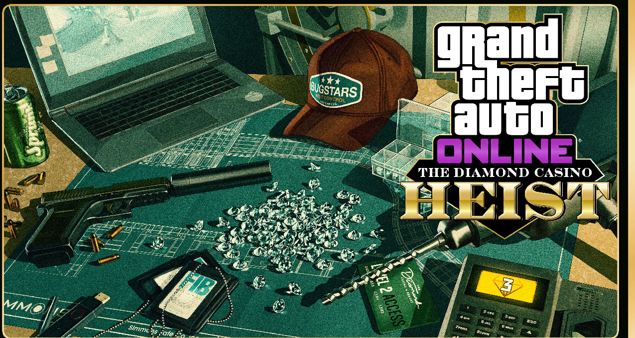 [GTA Online 每周点评]：抢劫挑战最后一周，赌场豪劫 100% 钻石