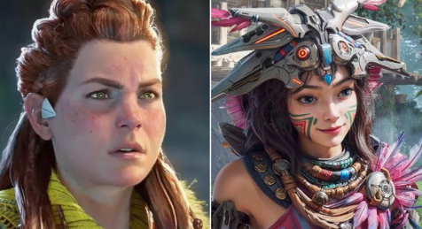 《荒野起源》與《地平線》女角對比：還是騰訊版漂亮