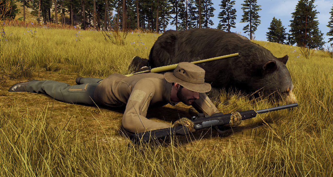 本來今天平平無奇的 但最後居然與狗熊共舞！