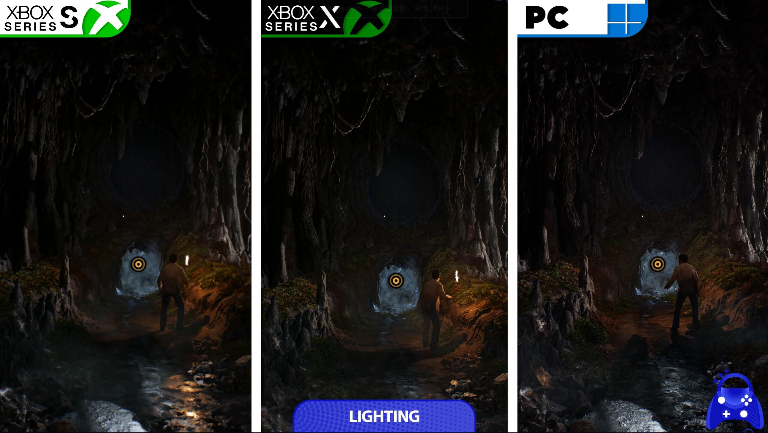 《夺宝奇兵：古老之圈》XSX/S/PC版画面对比