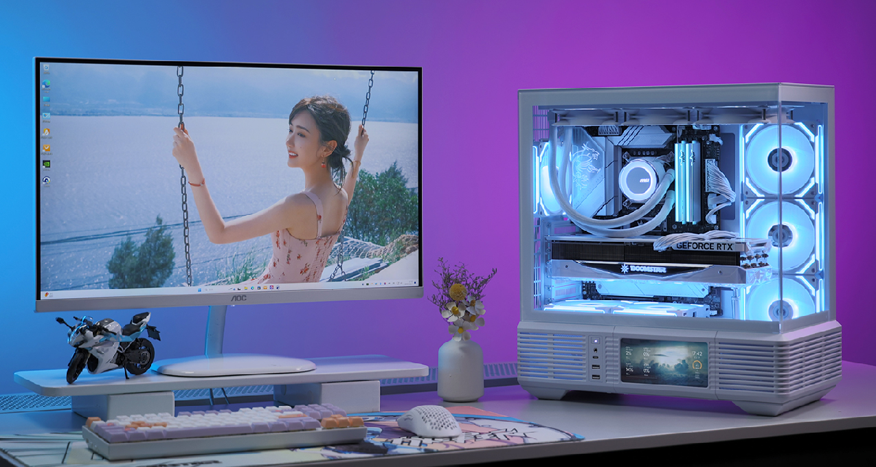 給任性巴中小老弟裝的高玩主機：13700KF+4070TiS屏顯+聲控海景房