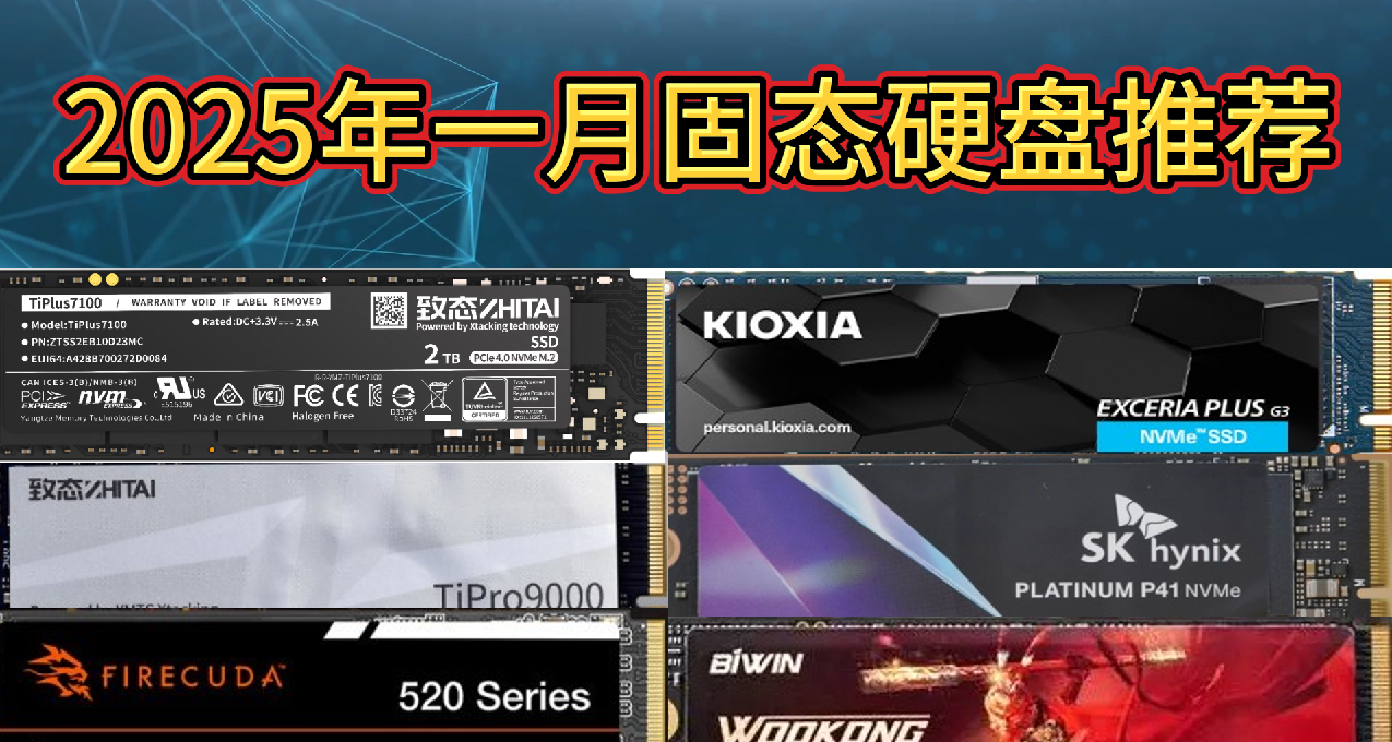 2025年1月固態硬盤推薦