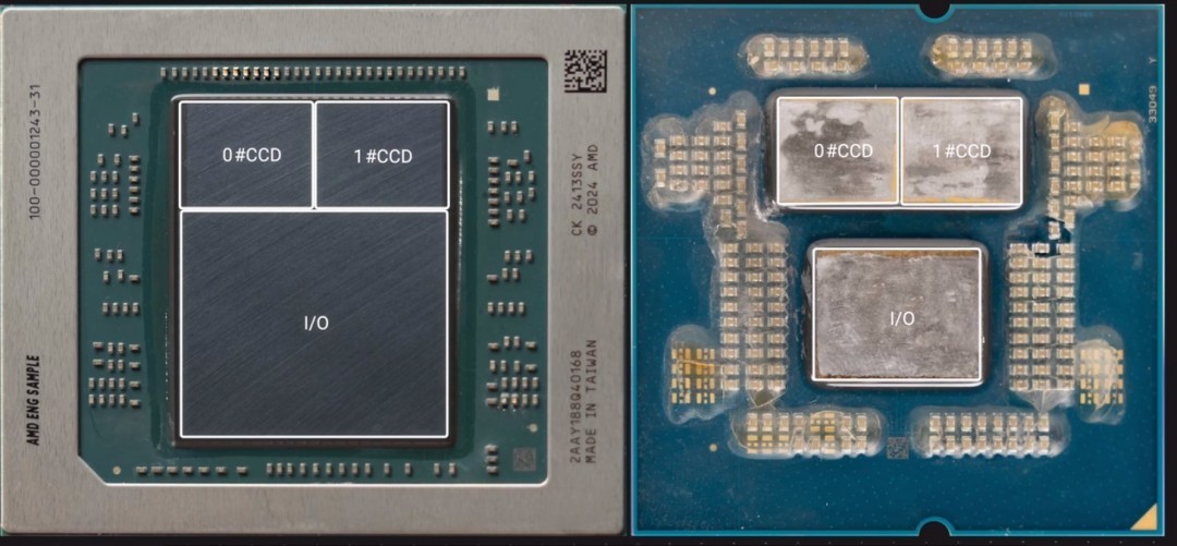 AMD最强U锐龙AI Max+ 395内核照 GPU面积大得恐怖