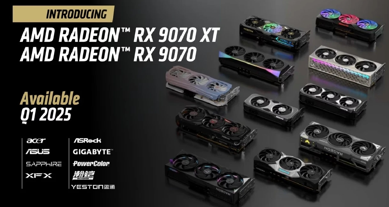 4499起！AMD RX 9070系列显卡发布：XT对标5070Ti？独占FSR4