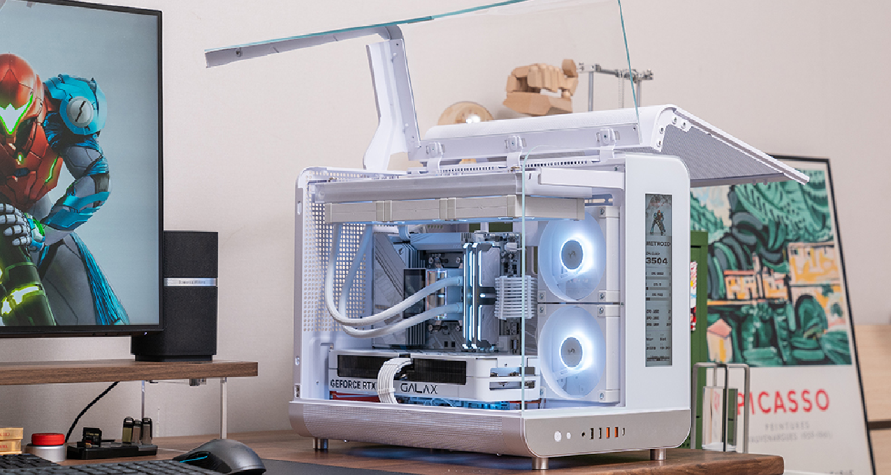 鸥翼门登场，幻翼WING+技嘉B850M冰雕+影驰5080金属大师 装机展示