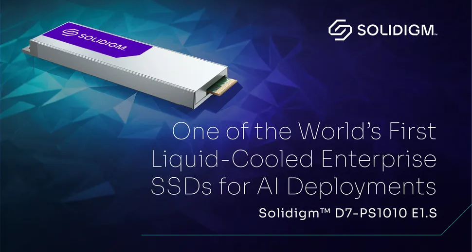 Solidigm推出全球首款液冷eSSD，引領無風扇GPU服務器時代