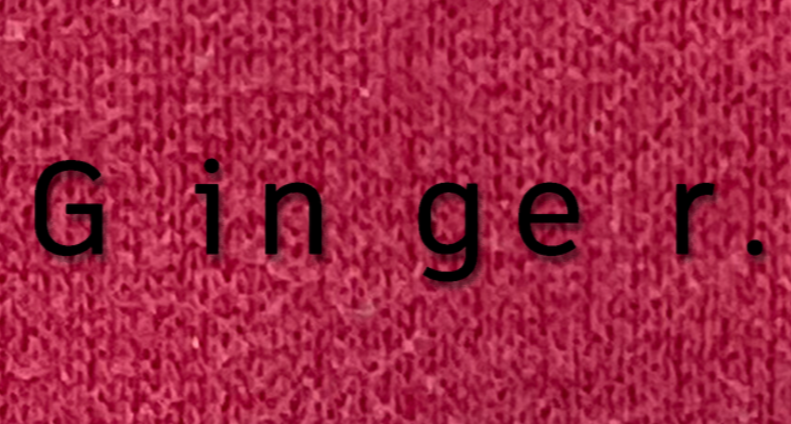 《Ginger》：處處有字，處處無文