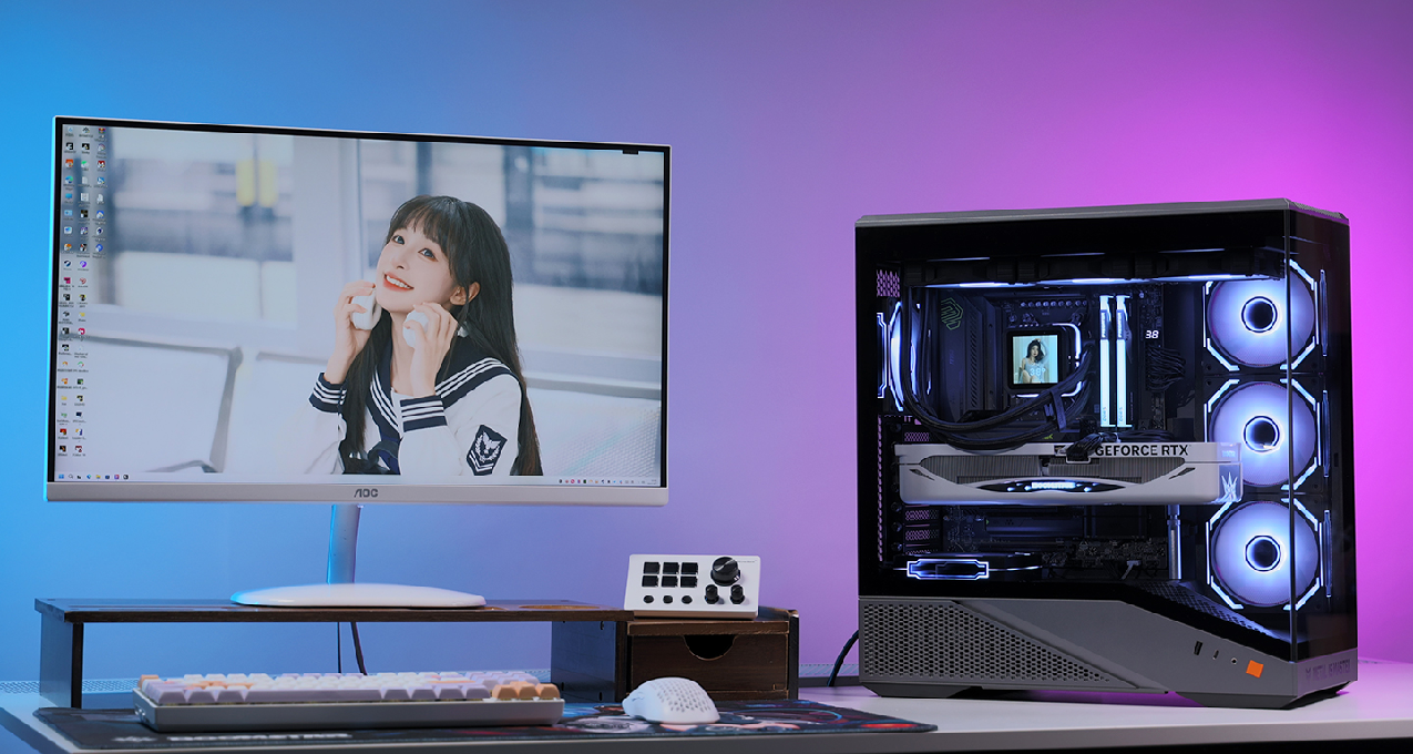 预算33000左右AMD顶配游戏主机：9800X3D+5090D星曜LUNA显卡装机