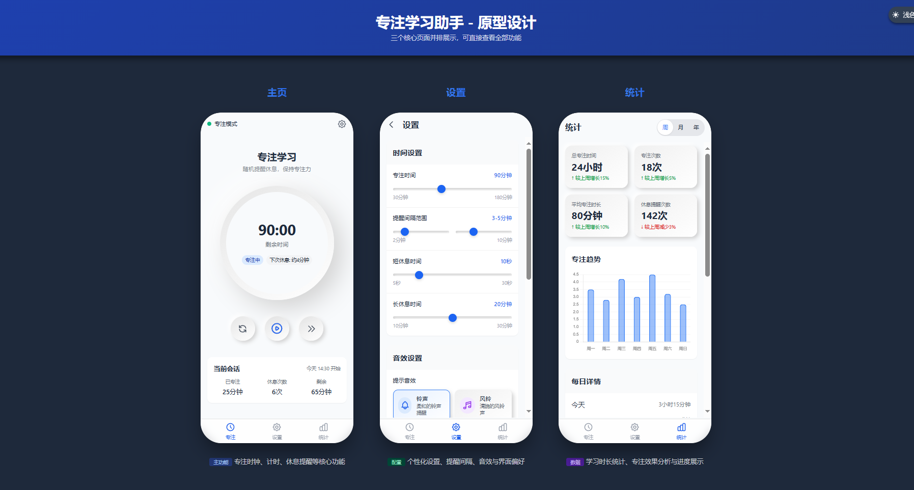 AI 编程打造「久拾专注力」应用