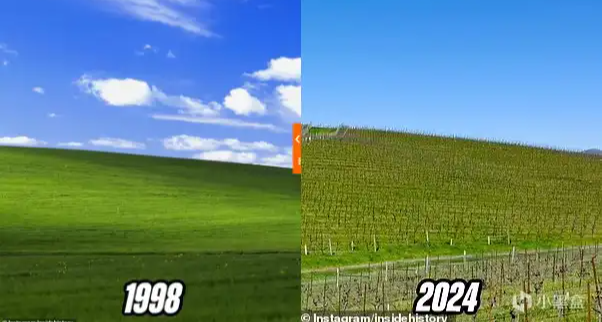 30年過去，變化發生在經典的windowsXP背景地點！