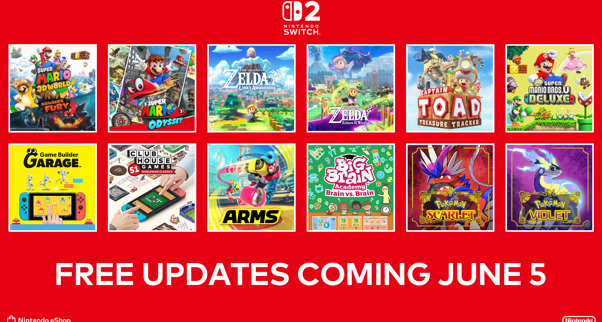 【NS每日新聞】Switch2遊戲更新詳情；小高和剛新作公佈