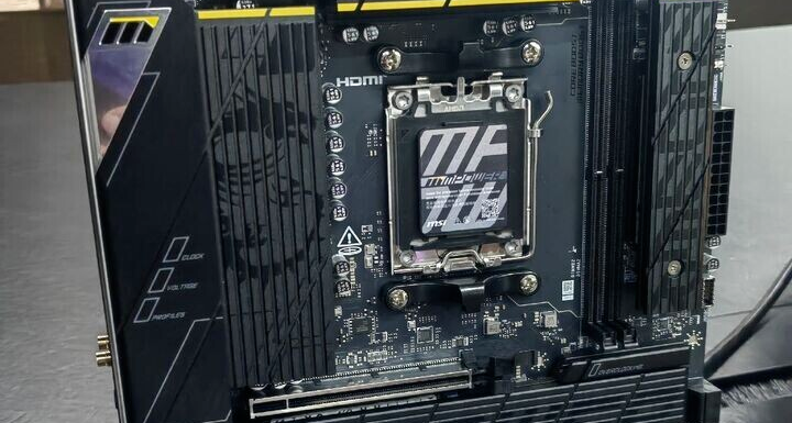 轉接成功了：微星展示兩款新AM5主板，B850E MPOWER和X870I刀鋒鈦