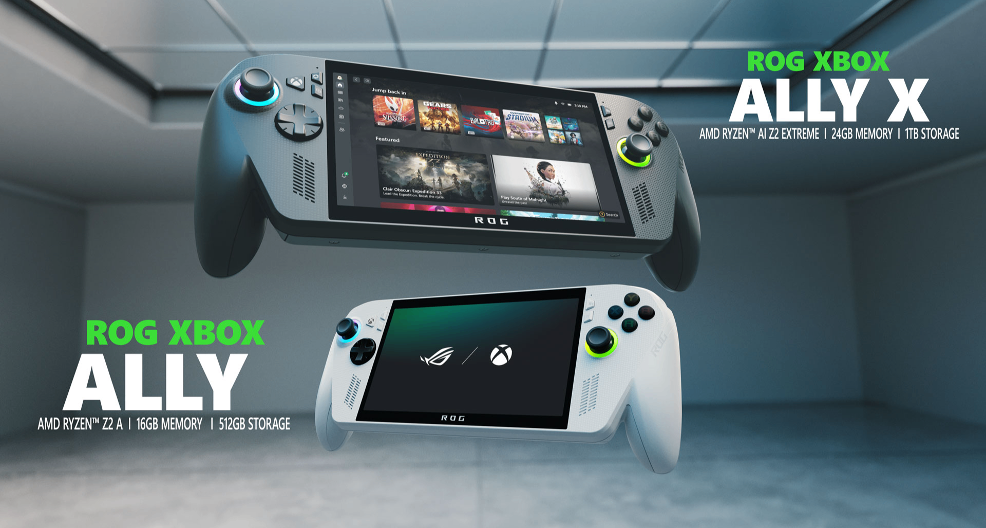 ROG Xbox Ally / X 掌机公布：Win 11专属优化，AMD Z2 处理器