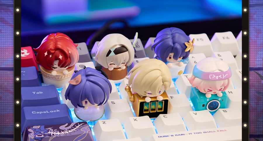 新品预告 | 星穹铁道指尖键帽第二弹将于6月11日20:00咔哒登场！