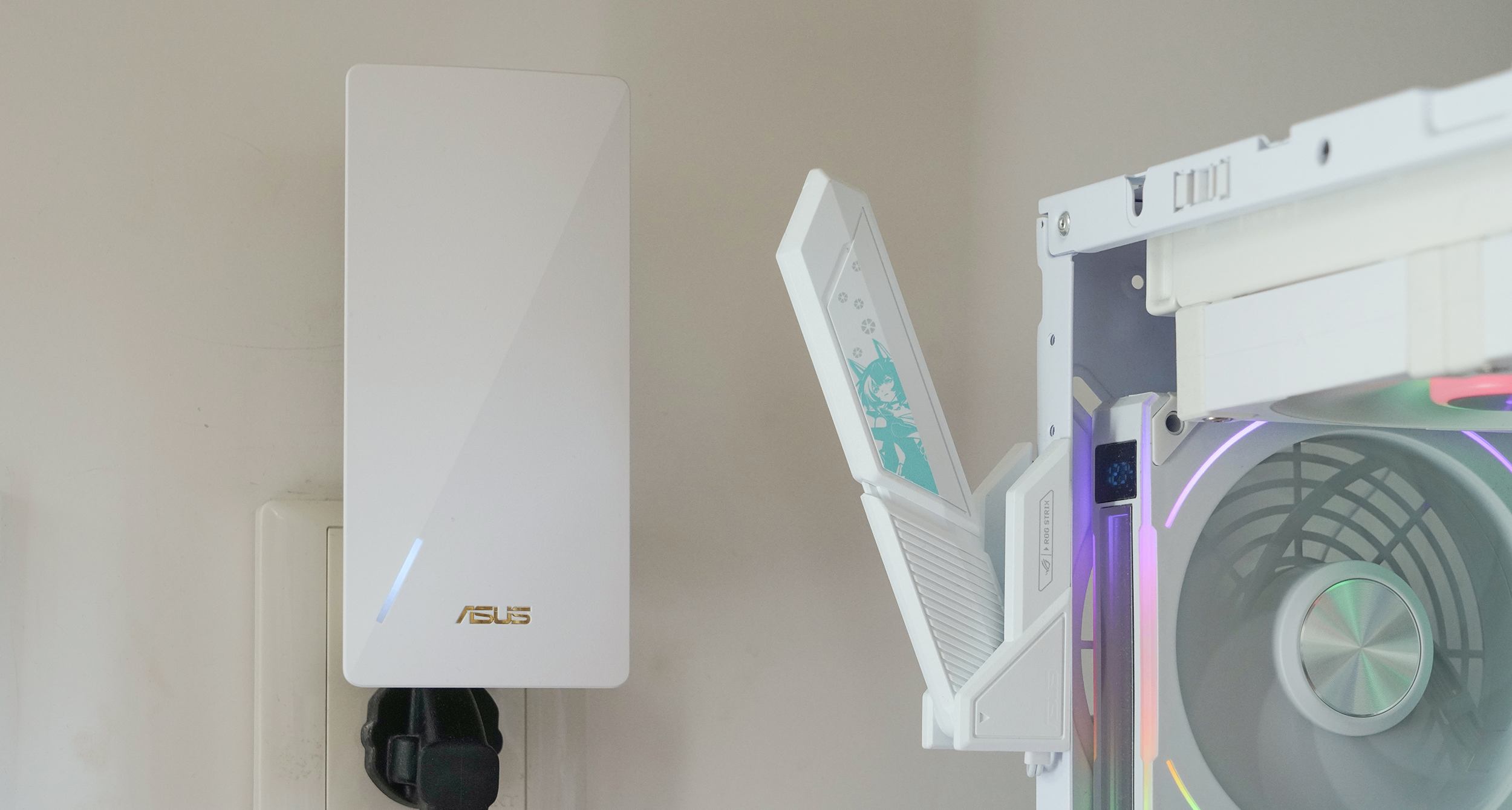 全屋Wi-Fi7信号覆盖--华硕BE3600小飞侠Mesh扩展器