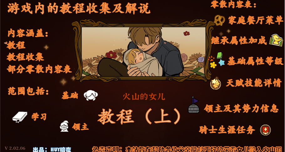 《火山的女儿》系列指南三十二期：教程的收集及说明（上）