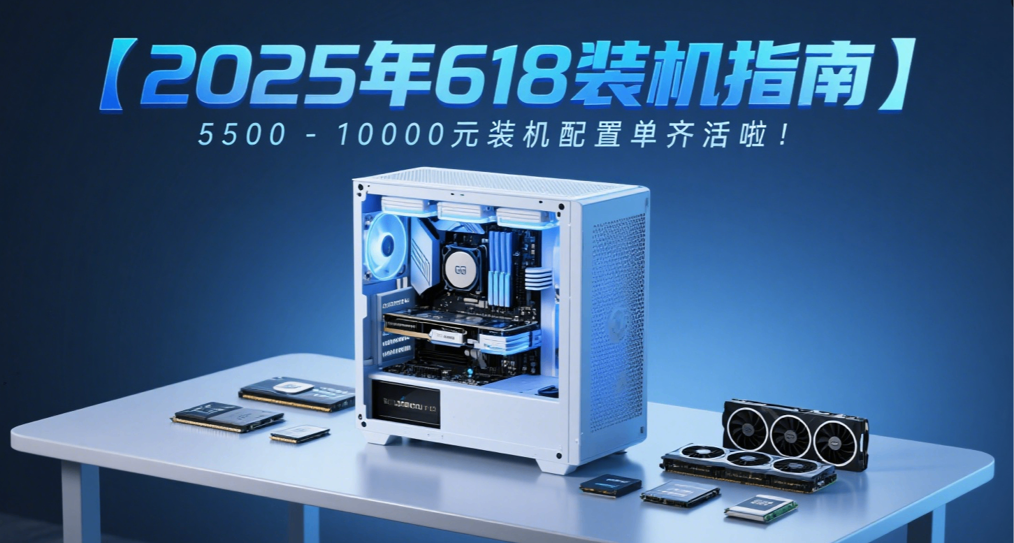 【618裝機指南】5500-10000元裝機配置單齊活啦！