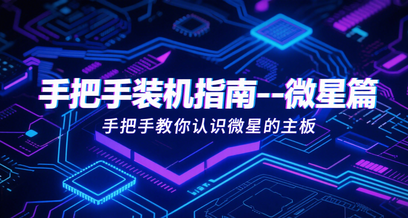 【手把手装机指南--微星篇】手把手教你认识微星的主板。