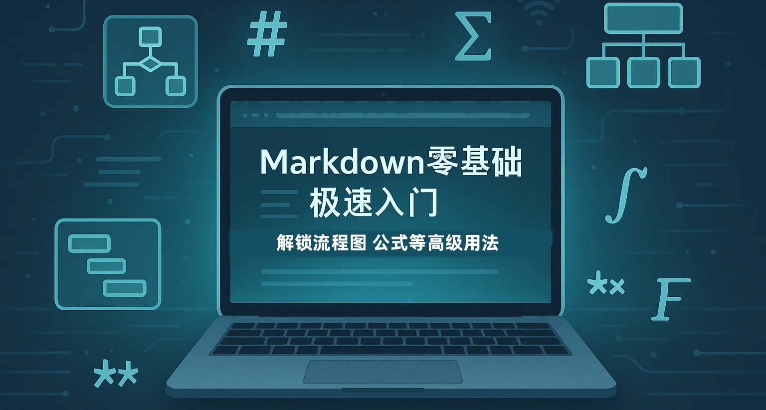 Markdown超實用教程：零基礎極速上手 + Mermaid圖表+LaTeX神器