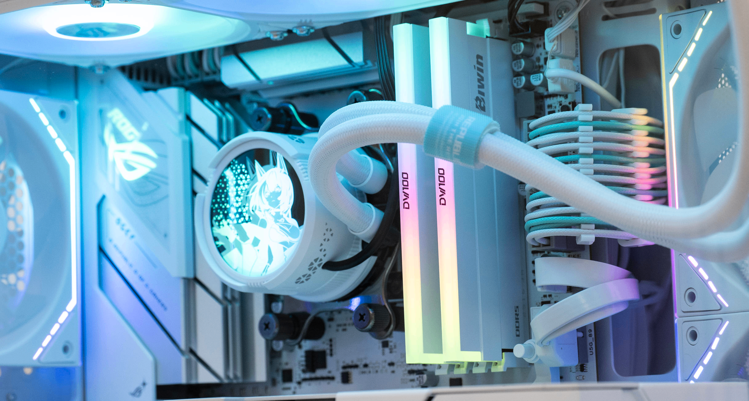 纯白海景无边框！华硕ROG小吹雪B850+9800X3D+TUF 5070Ti 装机