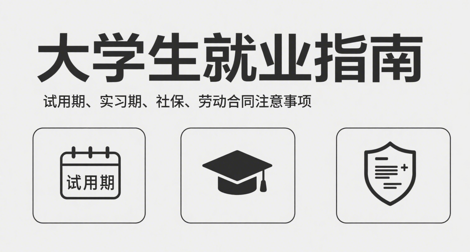大學生就業指南，試用期、實習期、社保、勞動合同注意事項