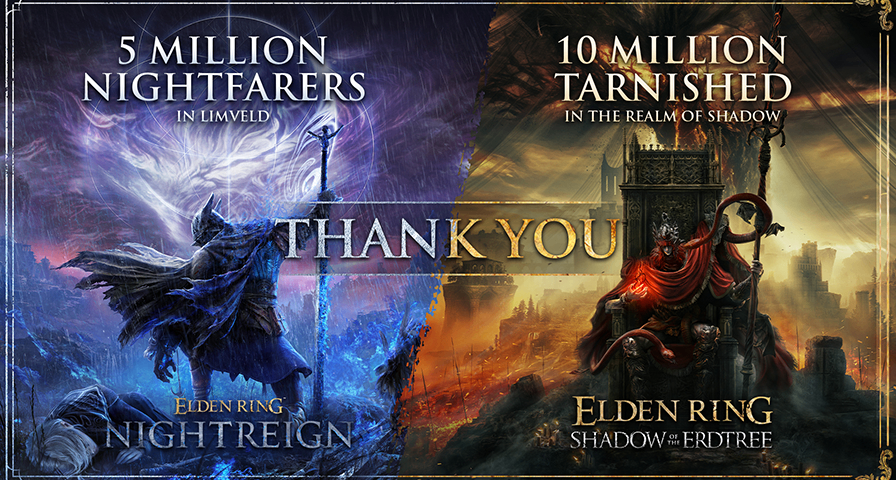 《黄金树幽影》销量突破1000万份，《黑夜君临》销量超500万份