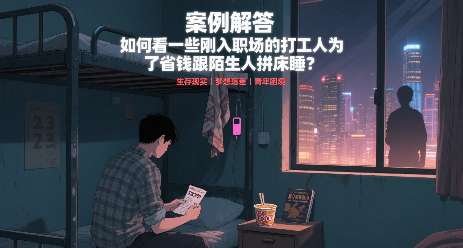 案例解答：如何看一些剛入職場的打工人爲了省錢跟陌生人拼牀睡？