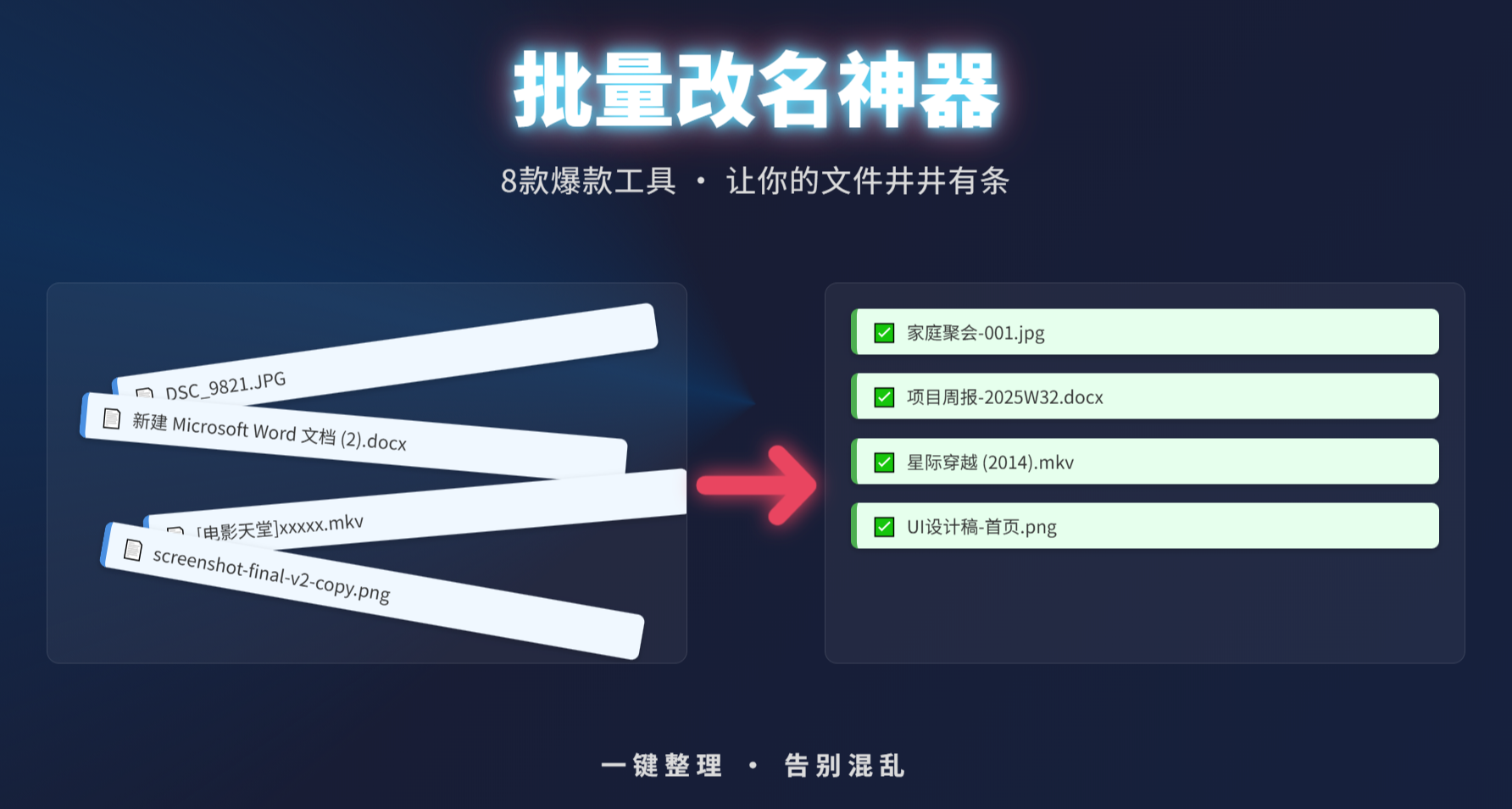 別再找了！全網最全的批量改名工具合集，一次性給你！