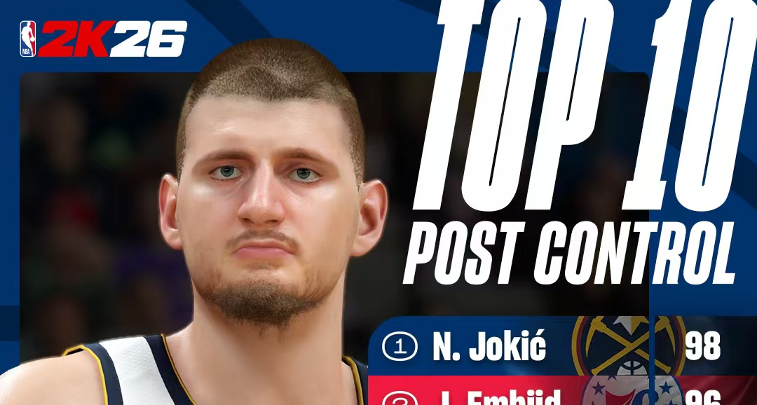 nba2k26单项能力值TOP10--背身控制