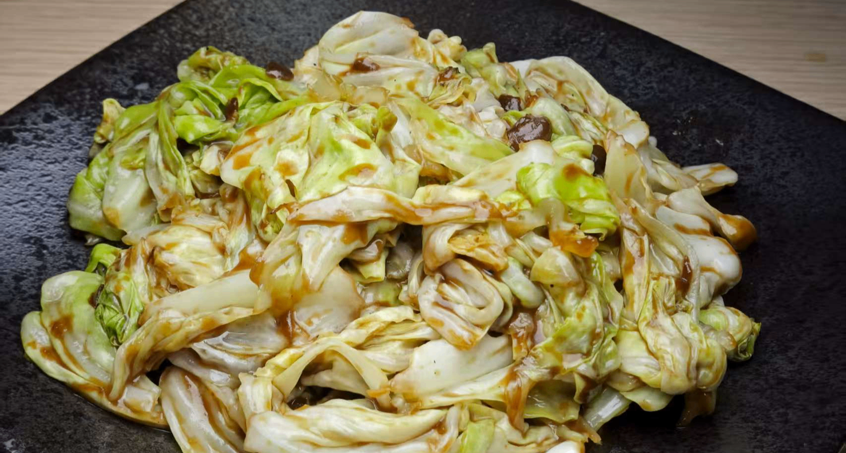 今天喫嘛——醬爆洋白菜，喫了不長胃袋