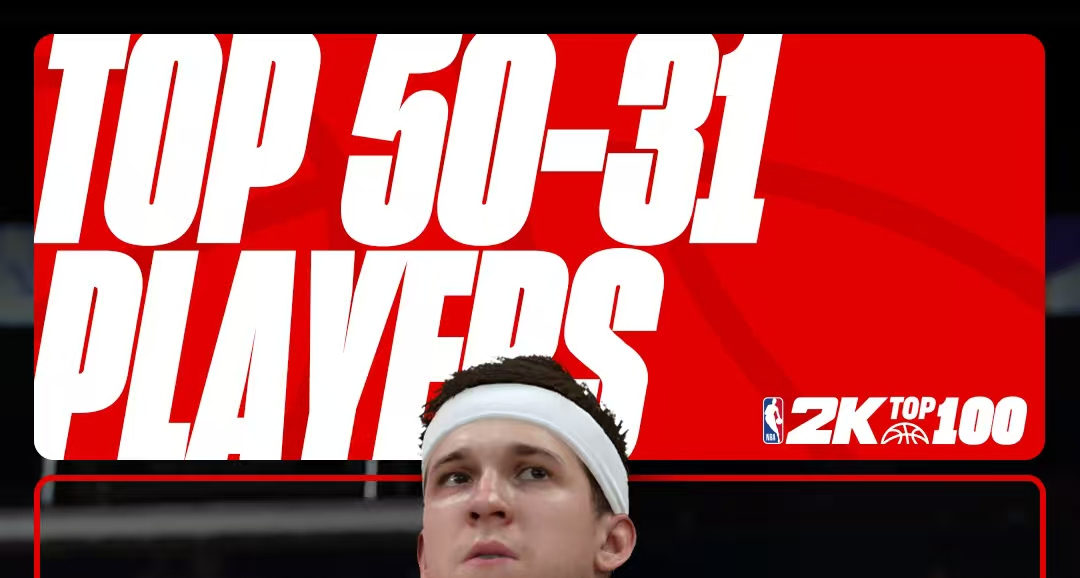 2k26能力值Top100，  31-50公佈
