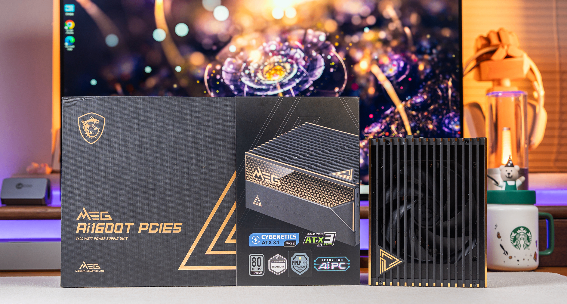 終身質保可傳承—微星MEG AI1600T PCIE5 超神1600W三重鈦金電源