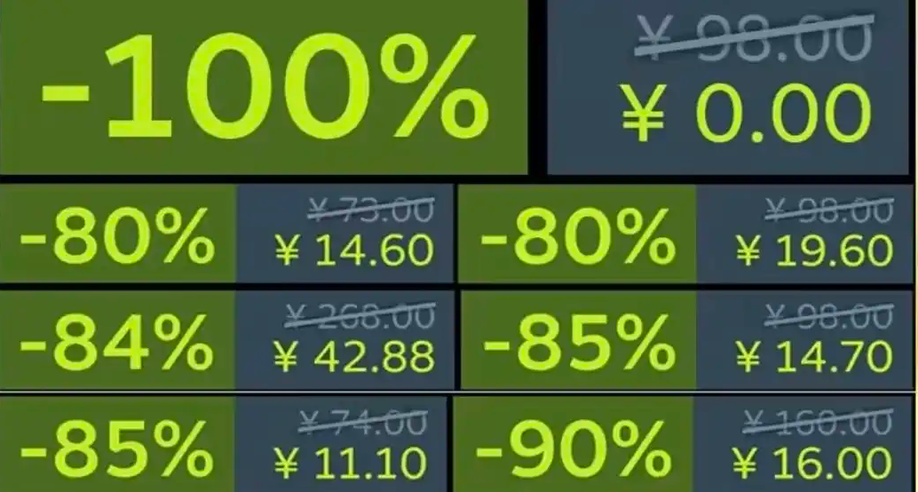 （8.24） 日常折扣100款總結！遊戲促銷持續發力！最低個位數！