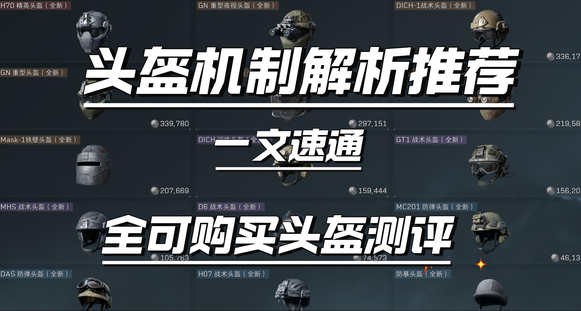 三角洲頭盔機制介紹分析，最全最詳盡的頭盔推薦！讓你快人一步。