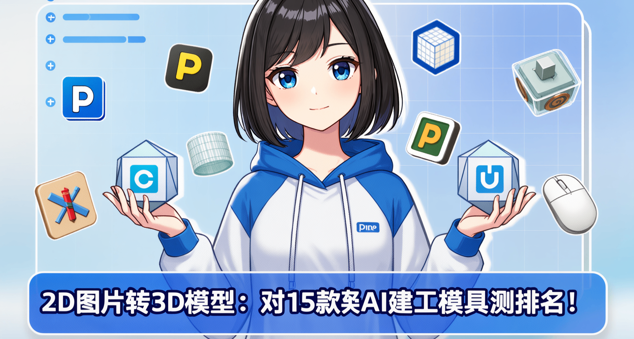 🚀太牛逼了！2D圖轉3D模型：給這15款AI建模工具排個名！