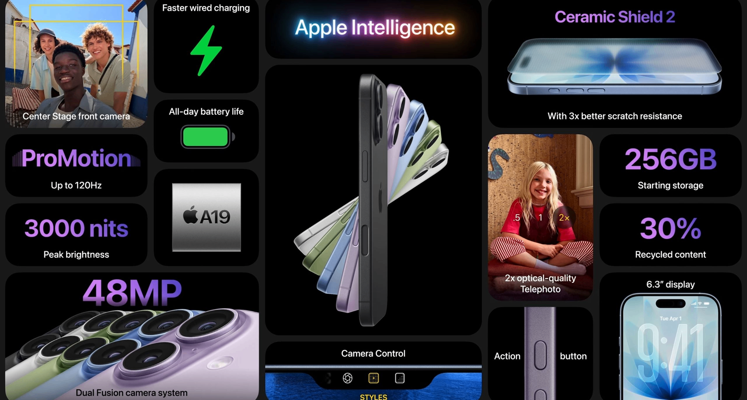 越級！iPhone 17/ Air發佈：支持高刷，256G起，加量不加價