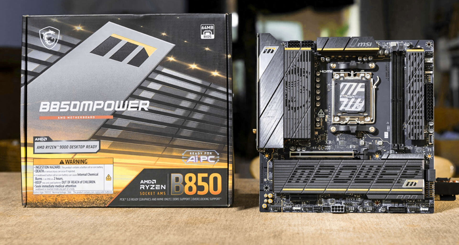 2025最受歡迎的主板來了，超頻特選組合，微星B850MPOWER開箱