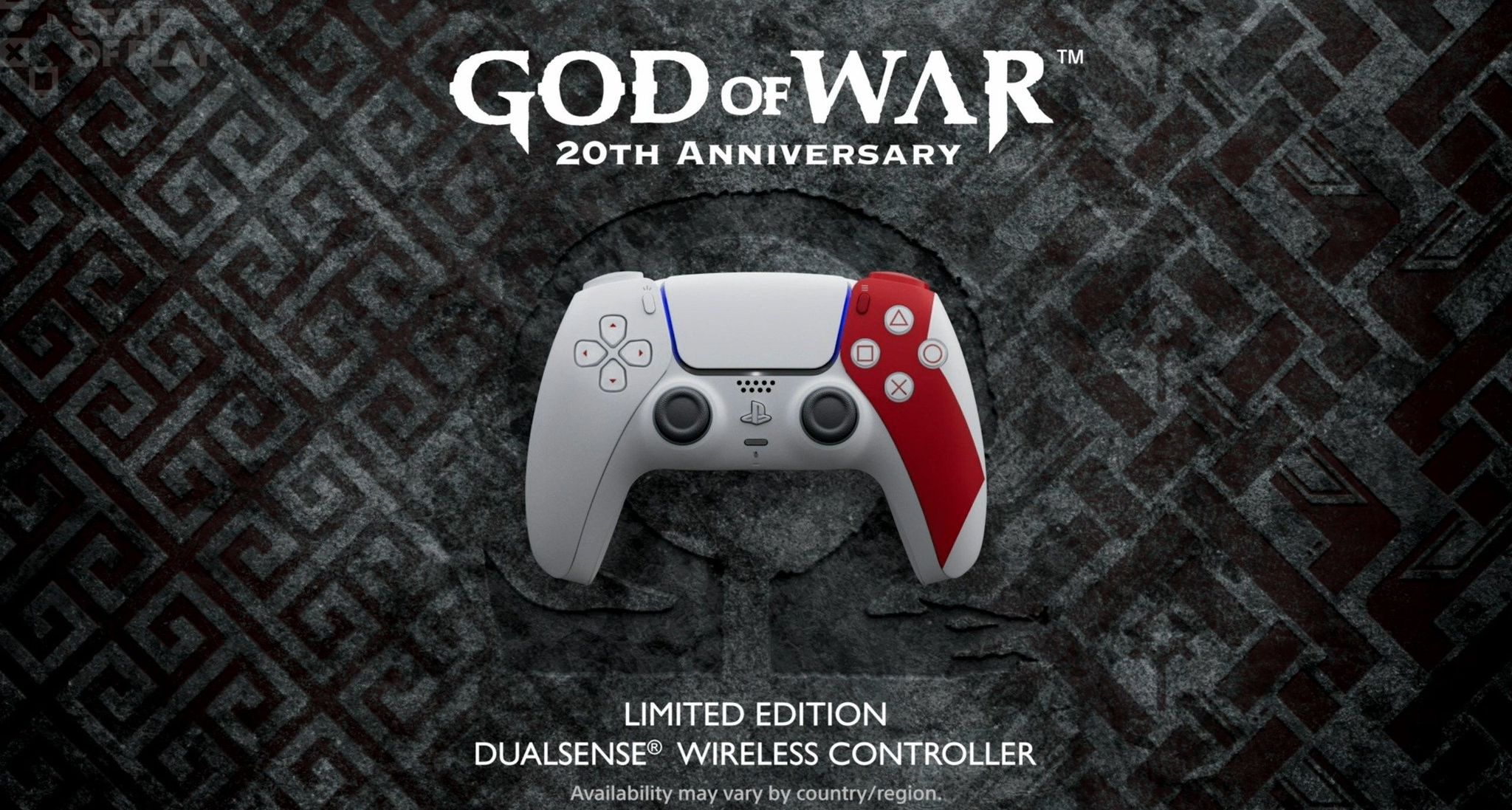 索尼推出《战神》20周年纪念版DualSense手柄