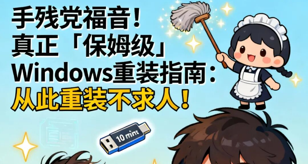 手残党福音！真正「保姆级」Windows重装指南：从此重装不求人！
