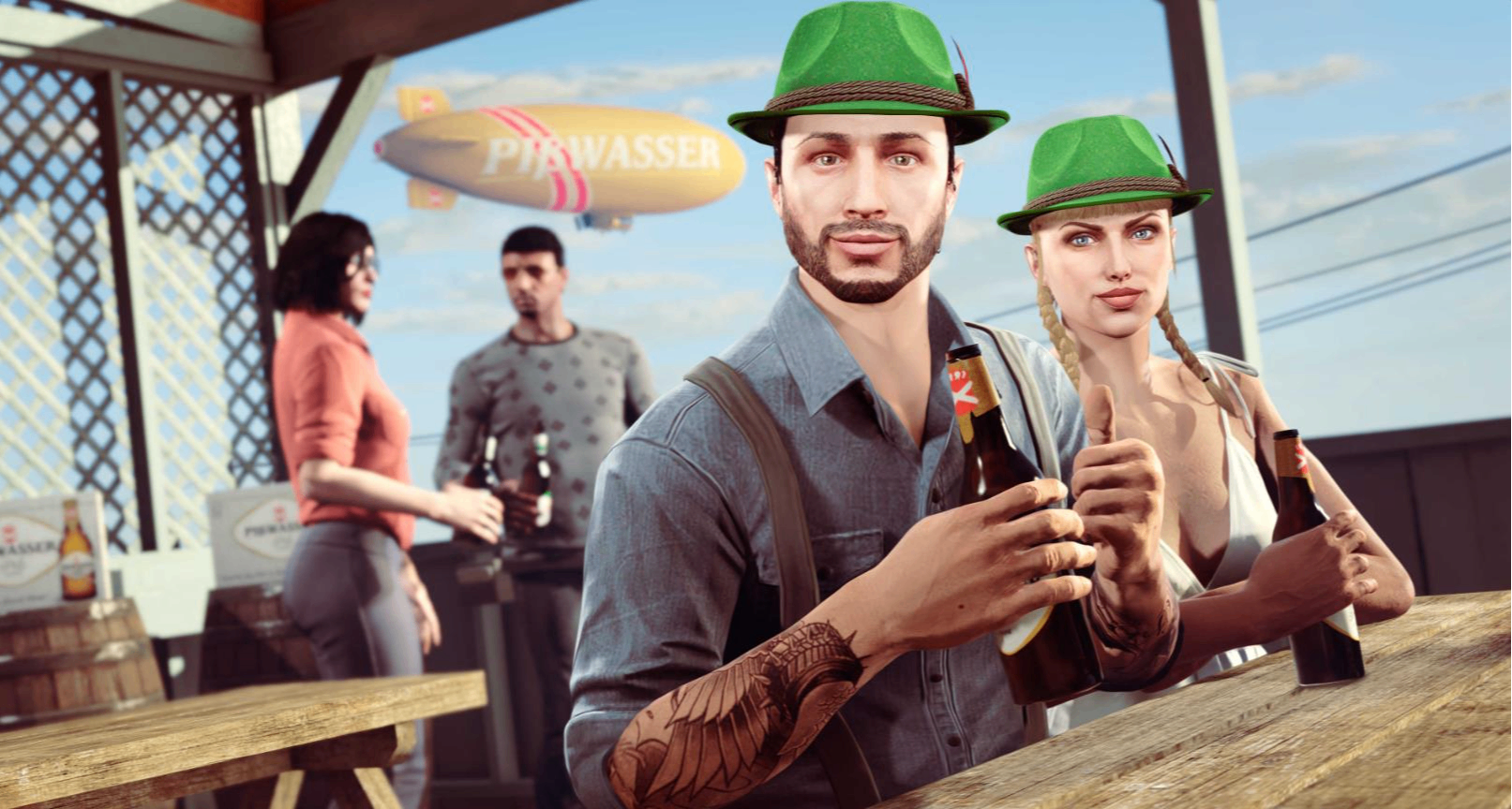 GTAOL啤酒節：上線即可獲得8款節日服裝,下週將開啓萬聖節更新!