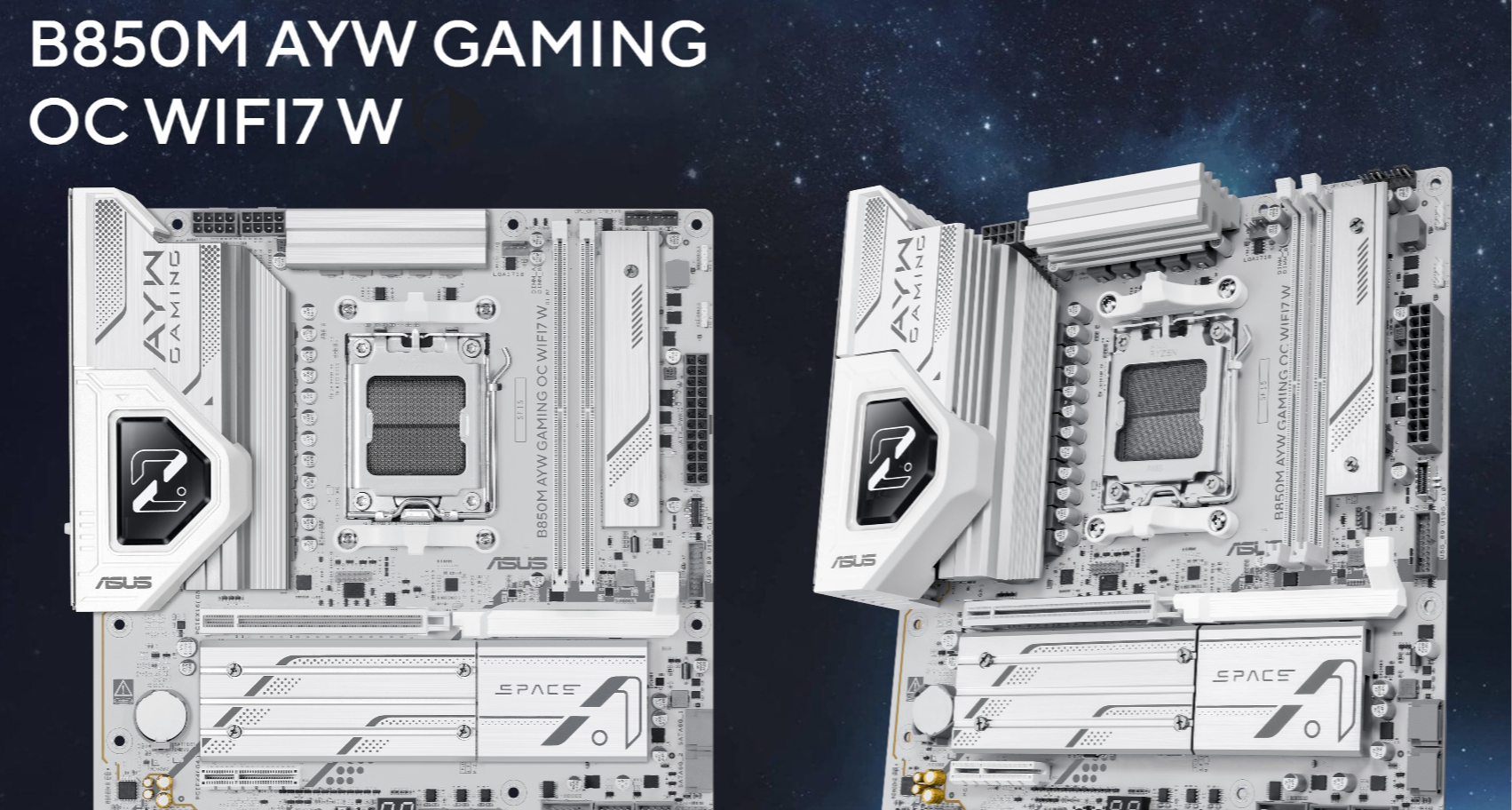 華碩B850M AYW Gaming OC主板即將上市：內存雙槽，定位超頻