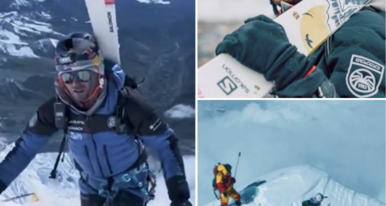 波兰人成为首位无氧登顶珠穆朗玛峰并全程滑雪返回大本营！