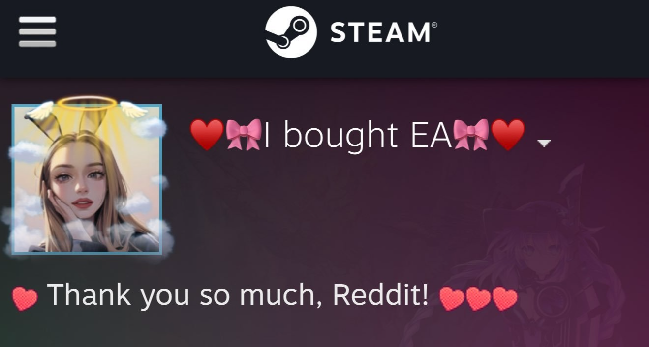 這錢花得值！收購EA後，沙特王子Steam改名“我買下了EA”
