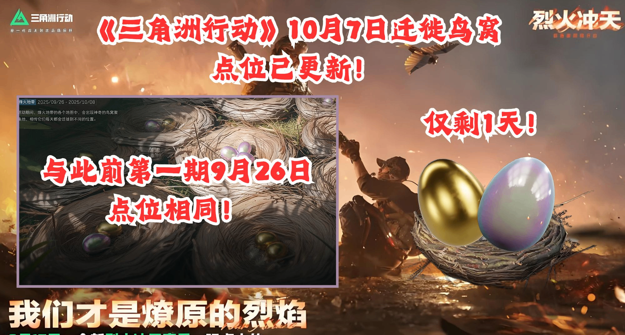 第十一期：《三角洲行動》遷徙鳥窩全地圖點位整理！10月7日篇！